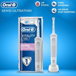 แปรงสีฟันไฟฟ้า100ออรัล-บีขนแปรงอ่อนนุ่มขัดฟันแบบออริจินัล - Product Image 5