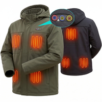 Chaqueta Inteligente con Calefacción de Estilo Moderno, Chaqueta con Regulación de Temperatura para Hombre, Chaqueta que Cambia de Color para Guardias de Seguridad