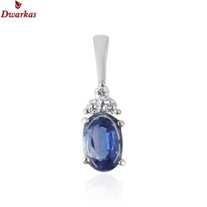 Colgante semiprecioso de piedras preciosas naturales de cianita múltiple de alta calidad con diseño único moderno, joyería de plata de ley 925 - Product Image 1