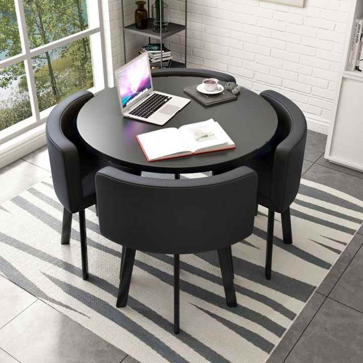 Dining Table and Chairs Modern Coffee Table Set