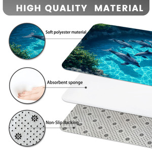 Custom Printed <b>Bath</b> Mat Bathroom Rug <b>Set</b> for Bathroom Non-Slip <b>Shower</b> Curtain <b>Bath</b> Mat - Product Image 4