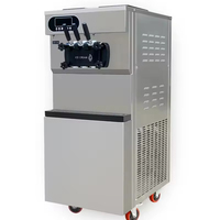 IJsmachine 20-28L/uur, commercieel, vrijstaand, fruit soft serve, 3 smaken, Energy Star gecertificeerd, 5 jaar garantie, VS/UAE