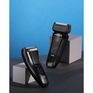 Afeitadora Eléctrica de Láminas Dobles, Uso en Seco y Húmedo, Impermeable, Recortadora de Precisión, Accesorio para Barba, Tapa Protectora, Cuchillas Dobles/Triple, Lavable - Product Image 4