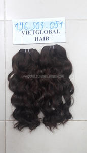 Mechones de cabello humano con cierre, pelo virgen sin procesar, doble trama - Product Image 3