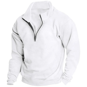 Sudaderas nuevas de algodón 100% de alta calidad, sudadera con cremallera para hombre, camisas transpirables personalizadas para hombre, ajuste ajustado 2025 - Product Image 5