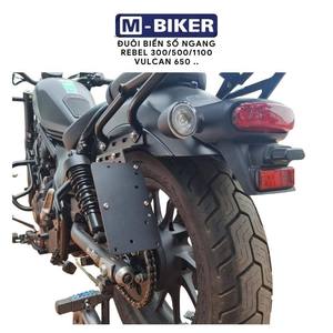 Support de plaque d'immatriculation horizontal en acier inoxydable pour motos Rebel 250/300/500/1100/Vulcan 650 et cadres, design Cyberpunk - Product Image 5