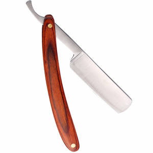 Rasoir droit en acier damas personnalisé fait à la main lame en acier inoxydable couteau de rasage humide coupe gorge couteau de poche pliant - Product Image 4