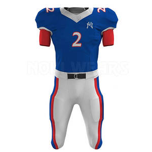 Uniforme de football américain couleur unie vêtements de sport uniforme de football américain sur mesure à séchage rapide - Product Image 2