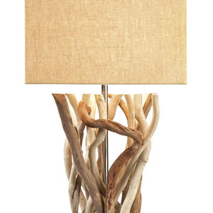 Style d'art populaire, bois flotté, bois de teck naturel, technique polie - Product Image 1