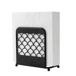 Porte-serviettes en métal noir de haute qualité support de rangement pour serviettes fournitures d'hôtel support de mouchoirs décoratif de Table porte-serviettes en vente - Product Image 1