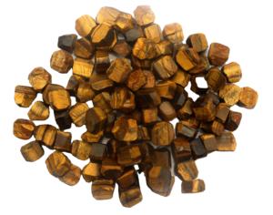 ตาเสือธรรมชาติดิบ25ชิ้นขนาด10-12มม. อัญมณีหลวมหยาบดิบสำหรับทำเครื่องประดับ - Product Image 1