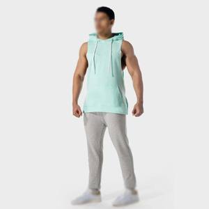 2025 sweats à capuche sans manches pour hommes vêtements musculation à capuche débardeurs mâle haut d'entraînement produits tendance coton débardeurs - Product Image 4