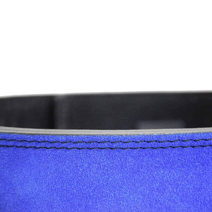 Hecho a mano 4 \ "de ancho gimnasio Fitness cuero de vaca gamuza palanca de levantamiento de pesas cinturón 10mm palanca de elevación hebilla equipo de seguridad - Product Image 4