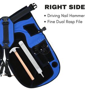 ชุดอุปกรณ์ตีกีบม้า พร้อมที่ดึงกีบ สำหรับตะปูสีชมพู ขนาด 12 นิ้ว ตะไบแต่งกีบ ค้อนตอกตะปู ผ้ากันเปื้อนพร้อมสายรัดขา - Product Image 3