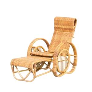 Natural Rattan <b>Reclining</b> <b>Chair</b> Adjustable Lazy <b>Chair</b> for Indoor and <b>Outdoor</b> Relaxation by Quality Manufacturing from Indonesia - Product Image 6
