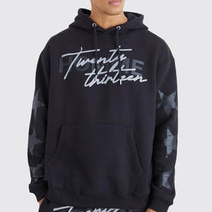 Vente en gros fabricant de survêtements superposables pour hommes délavés à prix raisonnable ensemble de jogging superposé à manches longues imprimé pour hommes - Product Image 5