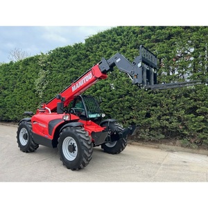 Mini Telehandler Telescopic Handler <b>Red</b> Hydraulic Boom Lift Heavy Duty Construction Equipment 4500KG 2001-4000 Hours <b>Pump</b> - Product Image 4