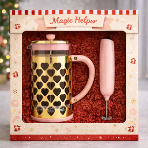 Juego de Prensa Francesa con Espumador de Leche, Juego de Regalo para Café <span class=keywords><strong>Dulce</strong></span> por la Mañana para el Hogar - Product Image 2