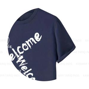 T-shirt réfléchissant 100% coton pour hommes gilet de gymnastique surdimensionné manches longues décontracté vêtements de rue Style formel uni numérique tricoté - Product Image 4