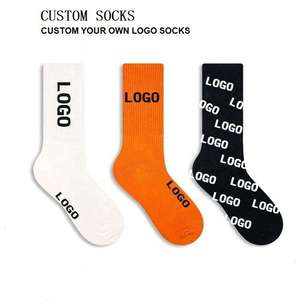 Calcetines de lujo de algodón grueso y cálido para hombre, colección de invierno, moda de alta demanda, bordado personalizado, estilo alto para uso unisex - Product Image 5