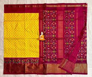 Sari in Seta Jacquard Doppio Originale, Ultimo Modello Esclusivo per Donne, Sari in Seta <span class=keywords><strong>Dolla</strong></span> - Product Image 6