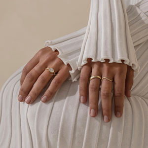 แหวนเพชรโมอิสเพชรรูปวงรีทรงยาว2กะรัตประกายเพชรแหวนหมั้นเพชรแบบเพชรบดเป็นประกายเพชรเครื่องประดับเจ้าสาวแบบทันสมัยสำหรับผู้หญิง - Product Image 4