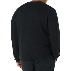 Pulls cardigan à col rond pour hommes unisexe coupe décontractée respirante à manches longues pull côtelé décontracté - Product Image 2