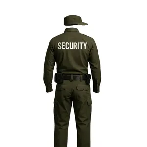 Conjunto de Uniforme de Seguridad Olive con Camisa, Pantalones, Cinturón y Gorra - Product Image 5