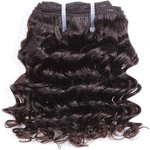 Extensiones de cabello humano indio hinchable Remy virgen alineado con cutícula cruda de alta calidad - Product Image 1