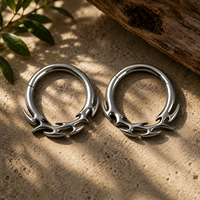 Nouvelle Collection 2026 – Anneau de Nez Articulé en Titane ASTM F136 Plaqué Or 18K – Piercing Segmenté pour Septum et Cartilage – Cadeau de Mariage