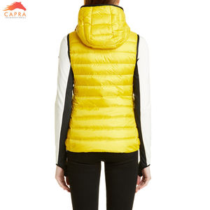 Gilet matelassé pour femmes en gros Vêtements de mode Gilet matelassé à capuche en nylon Fabriqué au Pakistan Conception respirante - Product Image 3