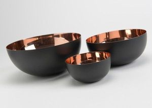 Handcrafted copper <b>serving</b> <b>bowl</b> with smooth finished and deep interior ideal for <b>large</b> portions at wedding receptions - Product Image 6