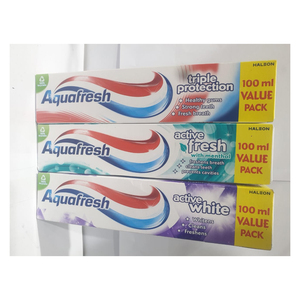 Dentifrice blanchissant aux herbes Aquafresh 100ml blanc actif pour usage domestique aide à éliminer les taches et des dents visiblement plus blanches - Product Image 6