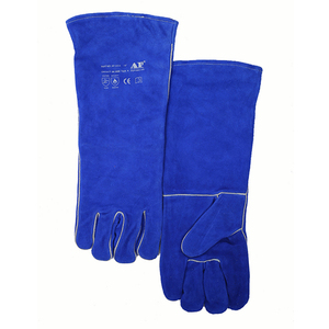 Guantes de soldadura de trabajo de cuero dividido de vaca a la venta guantes de alta calidad seguridad de construcción Industrial trabajo hombres mujeres - Product Image 1