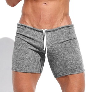2025 <b>Men's</b> Casual Sportswear Shorts 100% Cotton Hip Hop Style Breathable Mesh Bottoms Loose <b>Lounge</b> Fitness <b>Pants</b> - Product Image 3