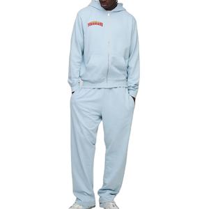 Ensemble sweat-shirt et pantalon de survêtement pour homme avec logo personnalisé |   Survêtement en coton 100% écologique de poids lourd |   Fournisseur de produits de marque privée OEM - Product Image 1