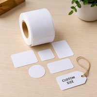 Étiquettes autocollantes en papier personnalisées, durables, résistantes à la chaleur, écologiques, pour les prix des produits d'épicerie, adhésives pour les magasins de détail