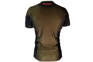 2026 Rashguard personnalisé à manches courtes pour homme, prix de gros, respirant, séchage rapide, anti-UV, écologique, équipement de compression MMA UPF50+ - Product Image 3