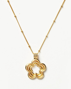 สินค้ามาใหม่สำหรับผู้หญิงดีไซน์เนอร์เครื่องประดับสร้อยคอจี้ดอกไม้ที่มีเอกลักษณ์พร้อมเสน่ห์ชุบทันสมัยสไตล์คลาสสิก - Product Image 1