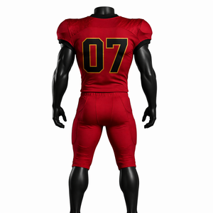 Custom American Football Uniform Set Wholesale Jersey <b>Pants</b> Breathable <b>Mesh</b> Team Sports Wear OEM Bulk - Product Image 2