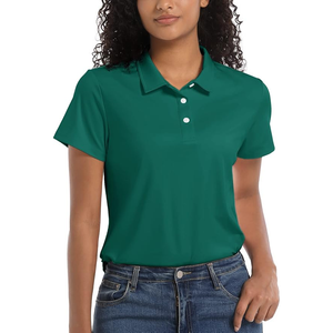 T-shirt en coton à motif uni grande taille pour femme Polo de golf de haute qualité pour femme Polo respirant personnalisé - Product Image 2