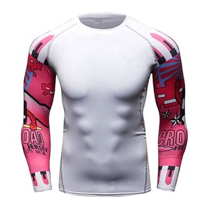 Personalizado sublimado de secado rápido transpirable mangas largas MMA Rash Guard para adultos nuevo diseño a la venta - Product Image 1