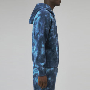 Sweat à capuche unisexe personnalisé OEM avec fermeture éclair, 100% coton molletonné, motif uni, séchage rapide, respirant, vente en gros, impression - Product Image 4