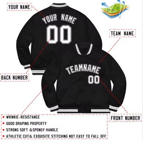 Custom Logo Baseball Varsity Jacket Men Sublimation Stylish Letterman Sportswear Varsity Winter Plus Size Men's Jackets - Product Image 2