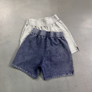 Custom Logo Oversized <b>Baggy</b> Summer <b>Shorts</b> Heavyweight 100 Percent Cotton Acid Wash 430 GSM Streetwear Casual <b>Men</b> <b>Shorts</b> - Product Image 4
