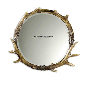 Espejo cosmético de Metal decorativo dorado de forma redonda de regalo promocional con logotipo personalizado de alta calidad - Product Image 3