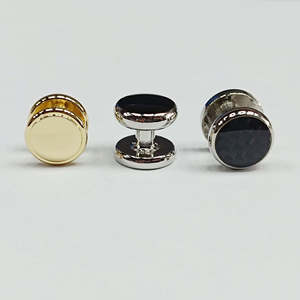 Boutons de manchette de haute qualité pour chemises, boutons de manchette en acier inoxydable, anneaux vierges pour hommes, boutons de manchette de luxe en gros - Product Image 4