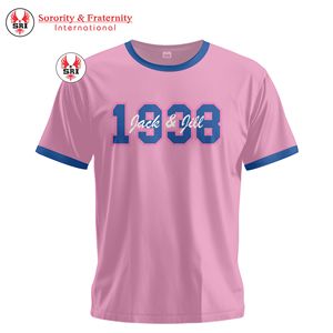 เสื้อยืดกรีกแจ็คแอนด์จิลล์สำหรับผู้หญิงเสื้อยืดพิมพ์ลายพรีเมียมสไตล์ใหม่แบรนด์ชั้นนำ