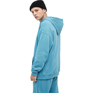 Conjunto de Sudadera con capucha y cremallera completa de gran tamaño con logotipo personalizado unisex Patrón estampado vintage lavado de talla grande para hombres - Product Image 1