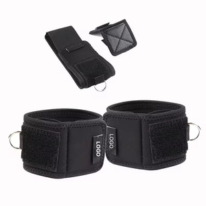 2025 Customizable-<b>Anklets</b> For Gym <b>Weight</b> Lifting Neoprene-Cotton Material-Adjustable Strap OEM Design Straps-Ankle - Product Image 5